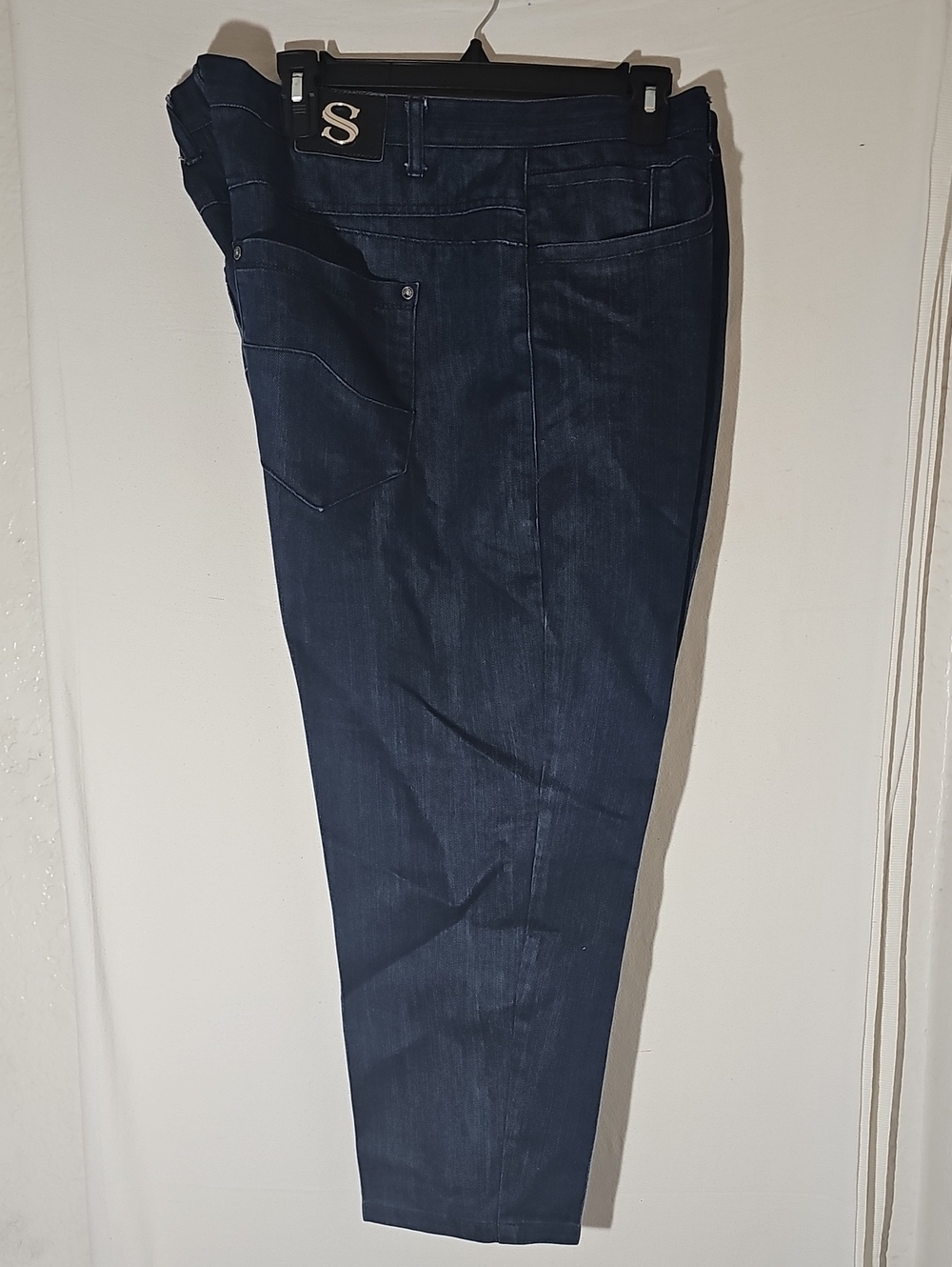 Slim Straight Men’s Jeans in Dark Blue by